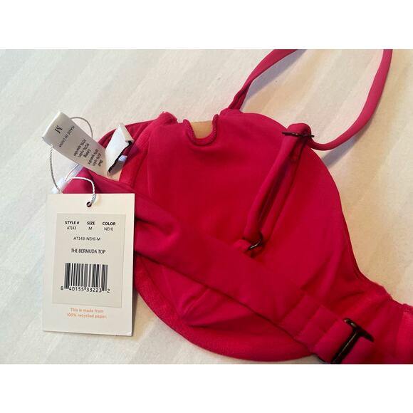 ANDIE Swim - The Bermuda Top - Pink - Size M - NWT - Picture 4 of 6
